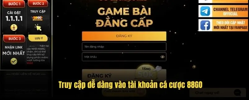 Link vào 88go cách truy cập đúng